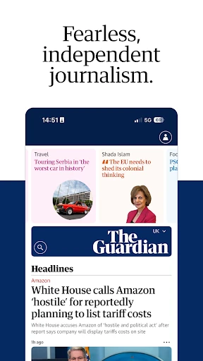 The Guardian - Live World News screenshot