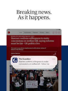 The Guardian - Live World News screenshot