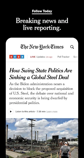 The New York Times: Live News screenshot