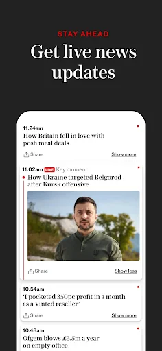 The Telegraph UK Latest News screenshot