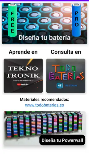 TodoBaterias Calculadora screenshot