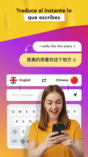 Traductor de teclado para chat screenshot