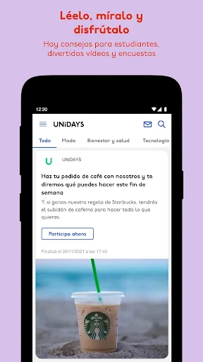 UNiDAYS: Ofertas estudiantes screenshot