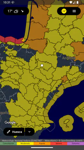 UnWX (Avisos Meteorológicos) screenshot