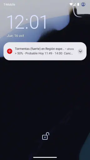 UnWX (Avisos Meteorológicos) screenshot