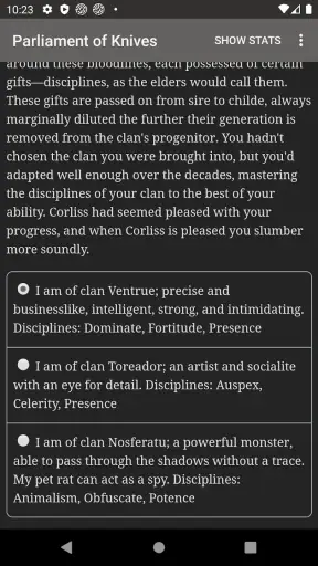 Vampire — Parliament of Knives screenshot