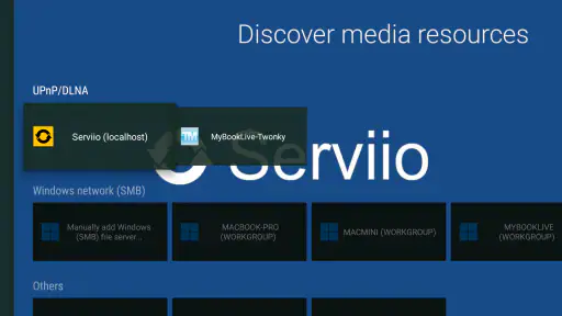 Vimu Media Player for TV screenshot