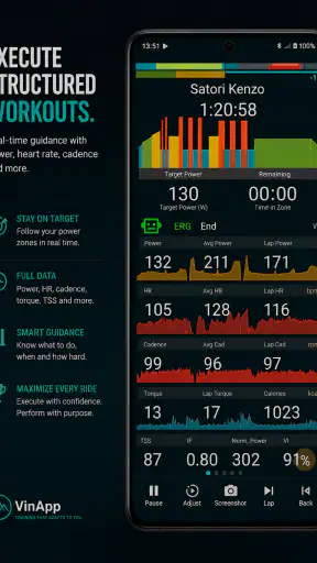 VinApp Cycling Training screenshot