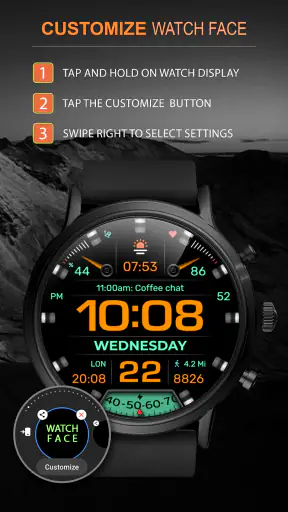 WFP 233 Digital watch face screenshot