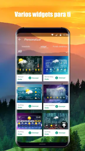 Widget pronóstico del tiempo screenshot