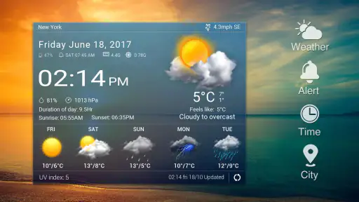 Widget pronóstico del tiempo screenshot