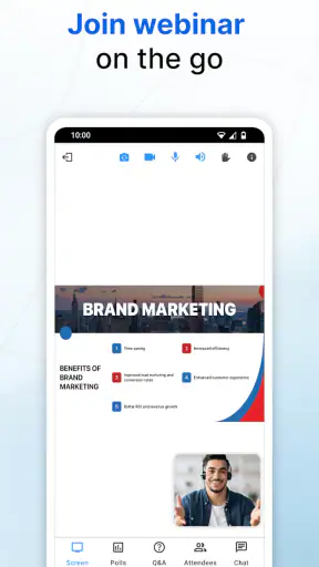 Zoho Meeting - Reuniones línea screenshot