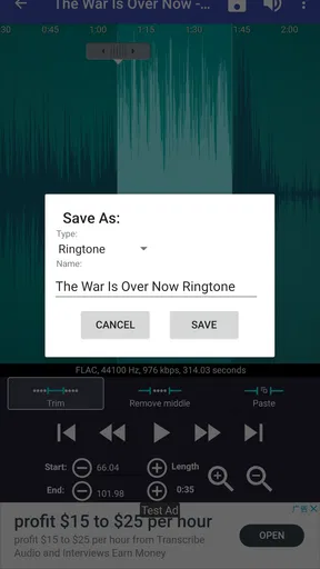؛ رينغتون ماكر - إنشاء نغمة screenshot