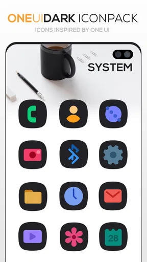 ONE UI DARK Icon Pack screenshot