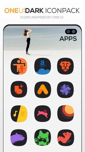 ONE UI DARK Icon Pack screenshot