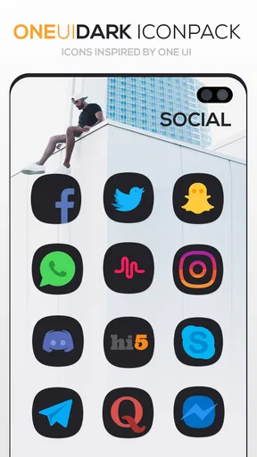 ONE UI DARK Icon Pack screenshot