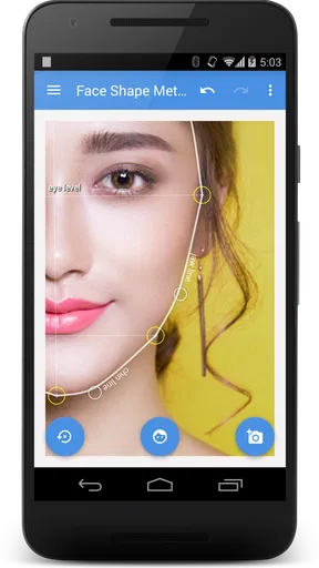 My Face Shape Meter and frames screenshot