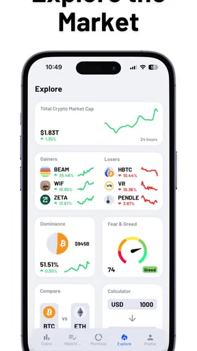 Coin Portfolio: Crypto Tracker screenshot