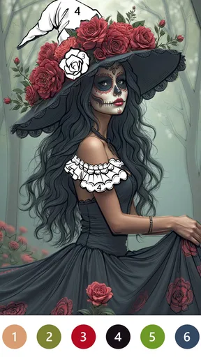 Macabre Color Paint By Number screenshot