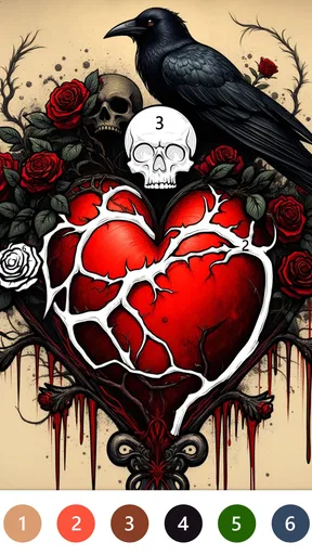 Macabre Color Paint By Number screenshot