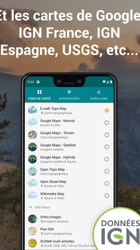 E-walk - GPS de randonnée screenshot