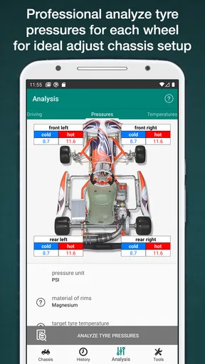 Kart Chassis Setup Pro screenshot