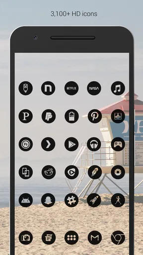 Dark Void Pro - Black Icons screenshot