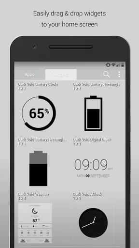 Dark Void Pro - Black Icons screenshot