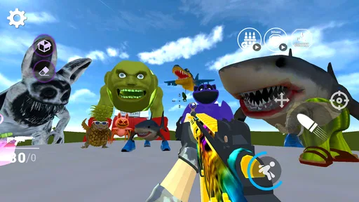 Nextbots In Backrooms: Shooter screenshot