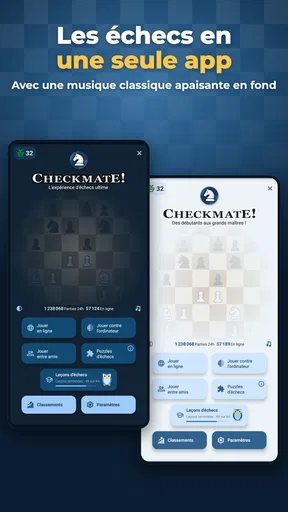 Échecs en ligne et hors ligne screenshot