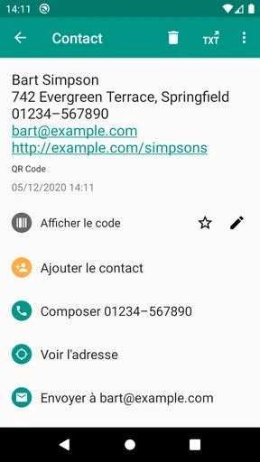 Scanner QR et code-barres screenshot