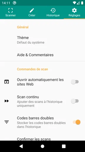 Scanner QR et code-barres screenshot