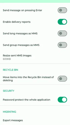 Fossify Messages screenshot