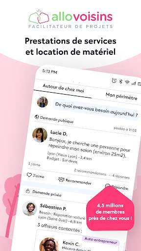 AlloVoisins screenshot