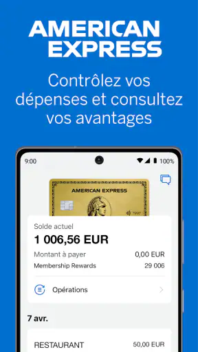 Amex France screenshot