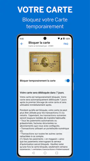 Amex France screenshot
