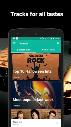 Backing tracks and tabs screenshot
