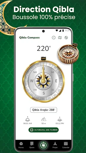 Boussole Qibla-Qibla Direction screenshot