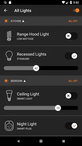 Brilliant Smart Home System screenshot