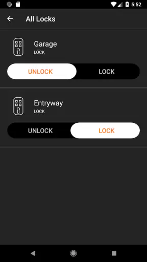 Brilliant Smart Home System screenshot