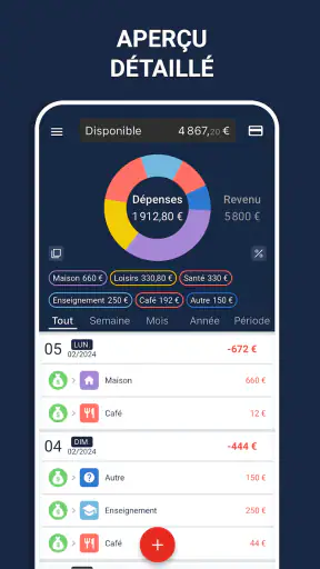 Budget et suivi de dépenses screenshot