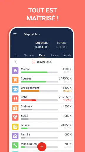Budget et suivi de dépenses screenshot