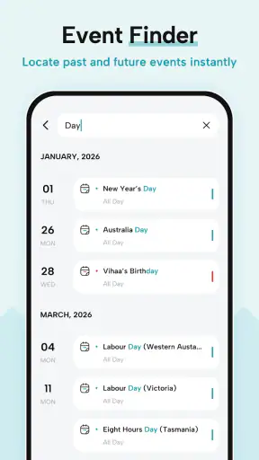 Calendar 2026 screenshot