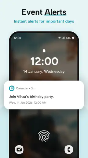 Calendar 2026 screenshot