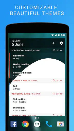 Calendar Widget: Agenda - Beau screenshot