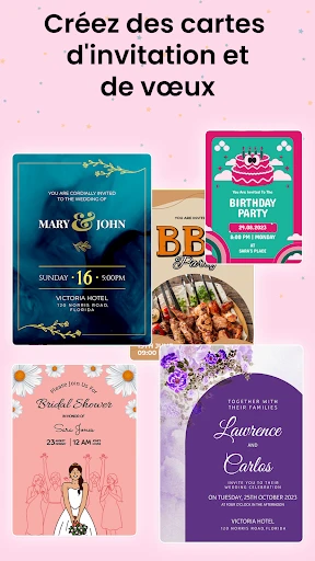 Carte d Invitation Mariage screenshot