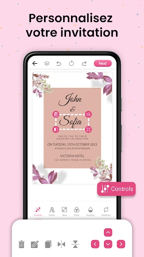 Carte d Invitation Mariage screenshot