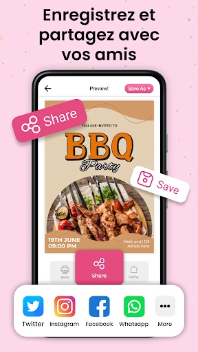 Carte d Invitation Mariage screenshot