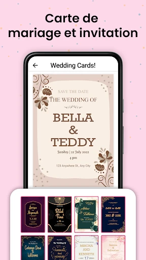 Carte d Invitation Mariage screenshot