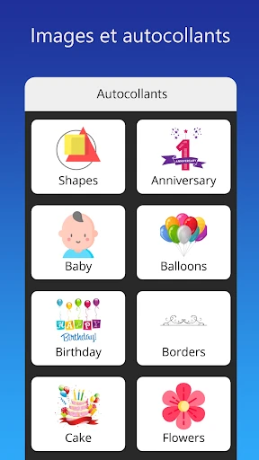 Carte d'invitation avec photo screenshot